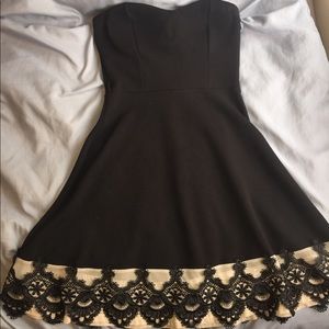 Strapless Black Dress